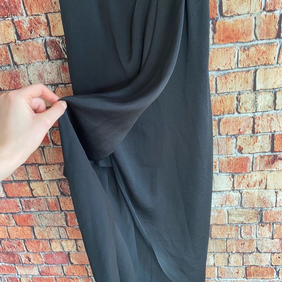 Black Express Midi dress with side slit size S - Picture 5 of 5